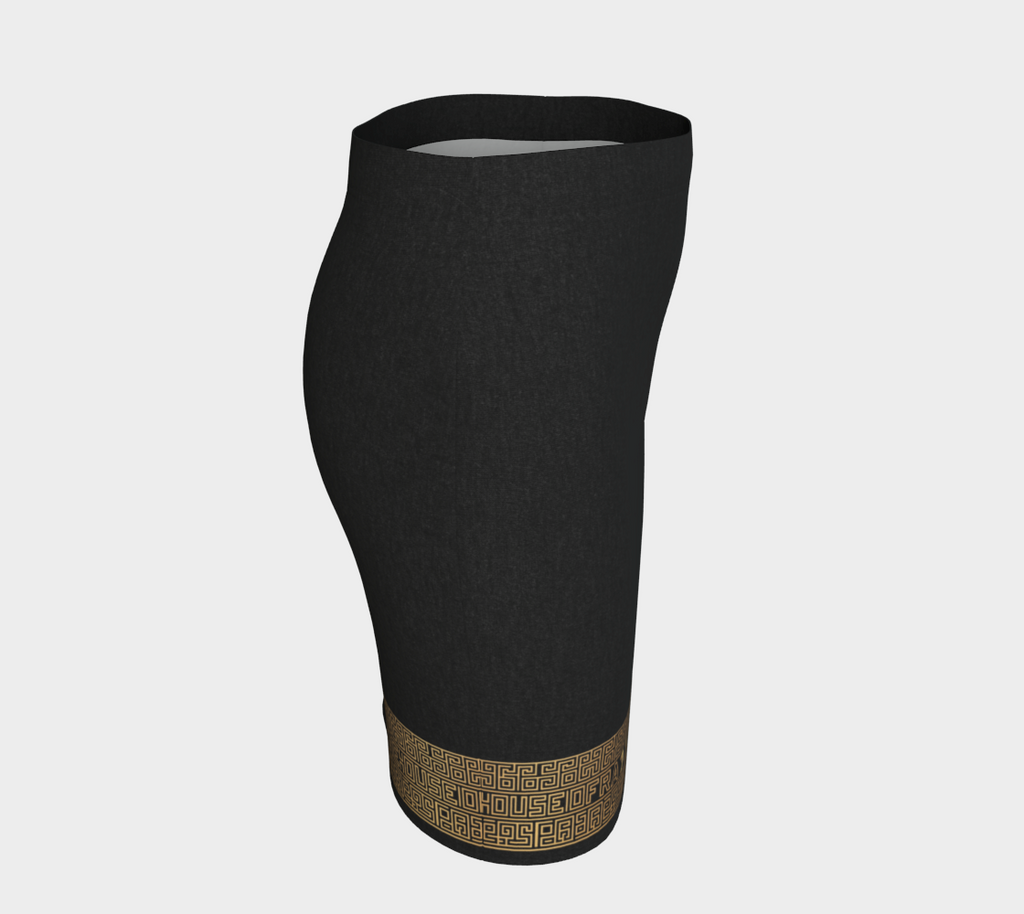 The Empress Nefertiti Gilded Hem Bodycon Skirt