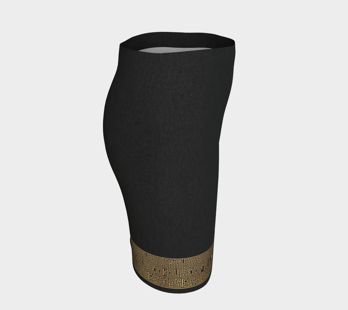 The Empress Nefertiti Gilded Hem Bodycon Skirt