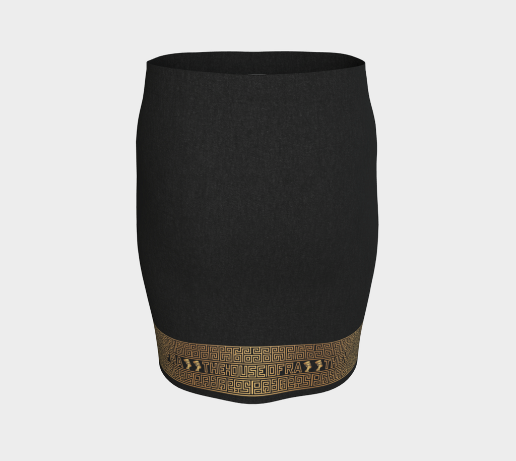 The Empress Nefertiti Gilded Hem Bodycon Skirt