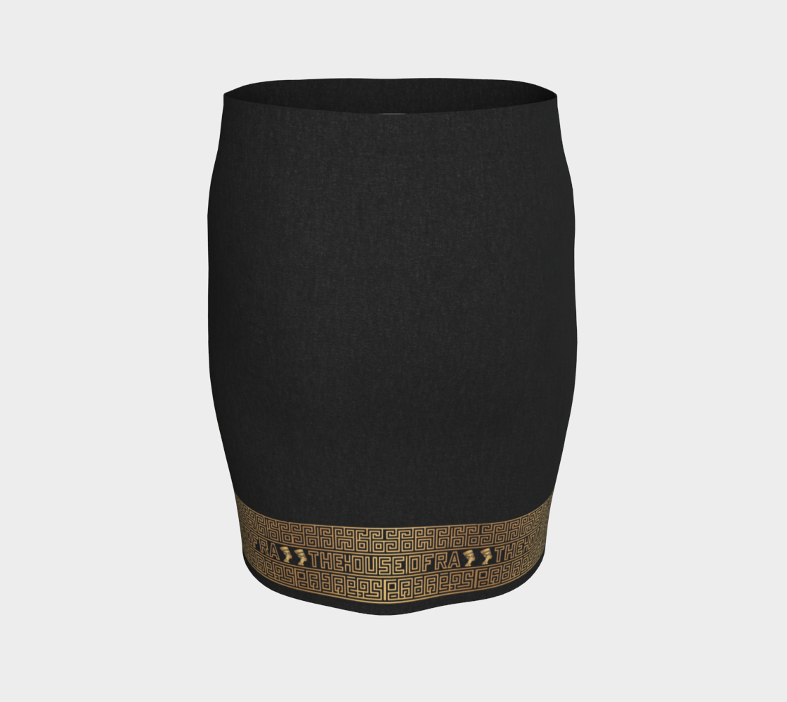 The Empress Nefertiti Gilded Hem Bodycon Skirt