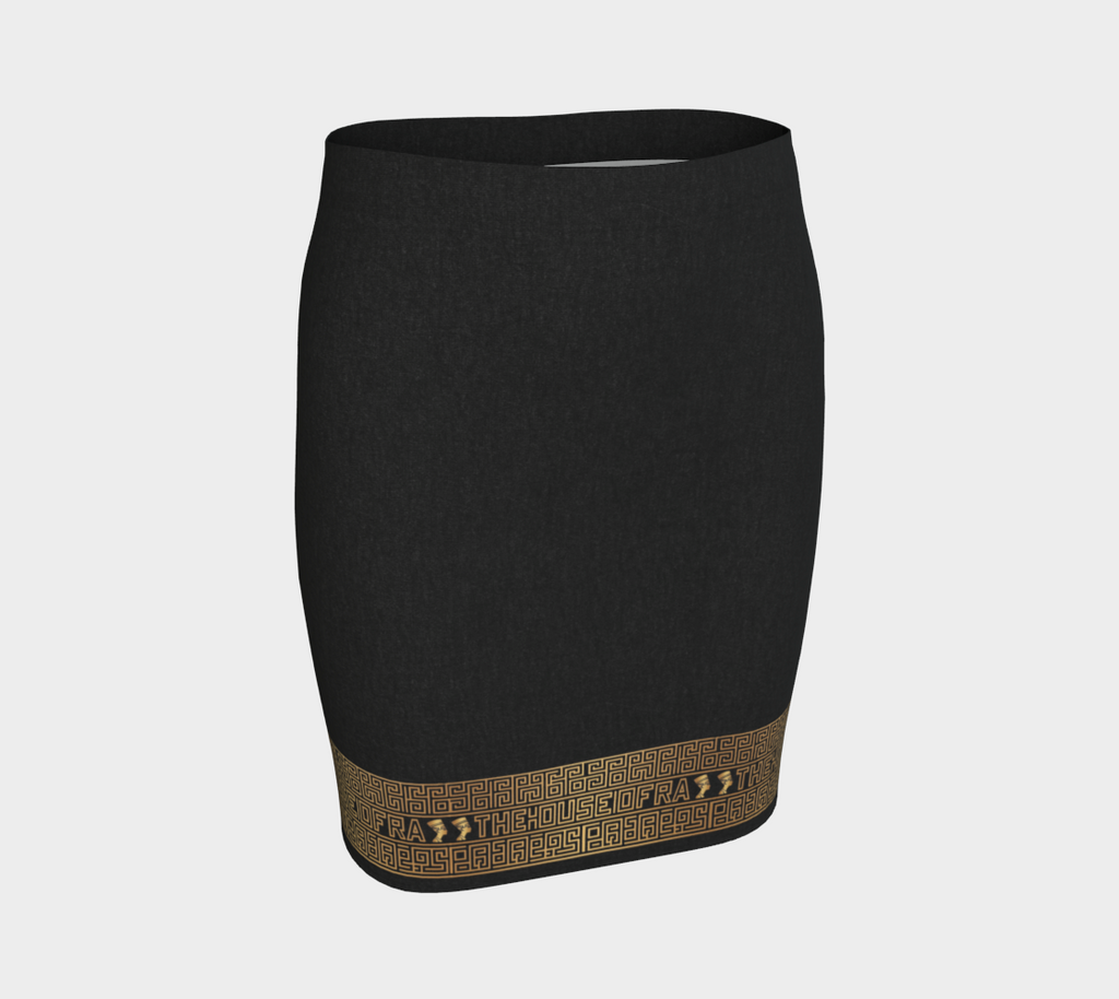 The Empress Nefertiti Gilded Hem Bodycon Skirt