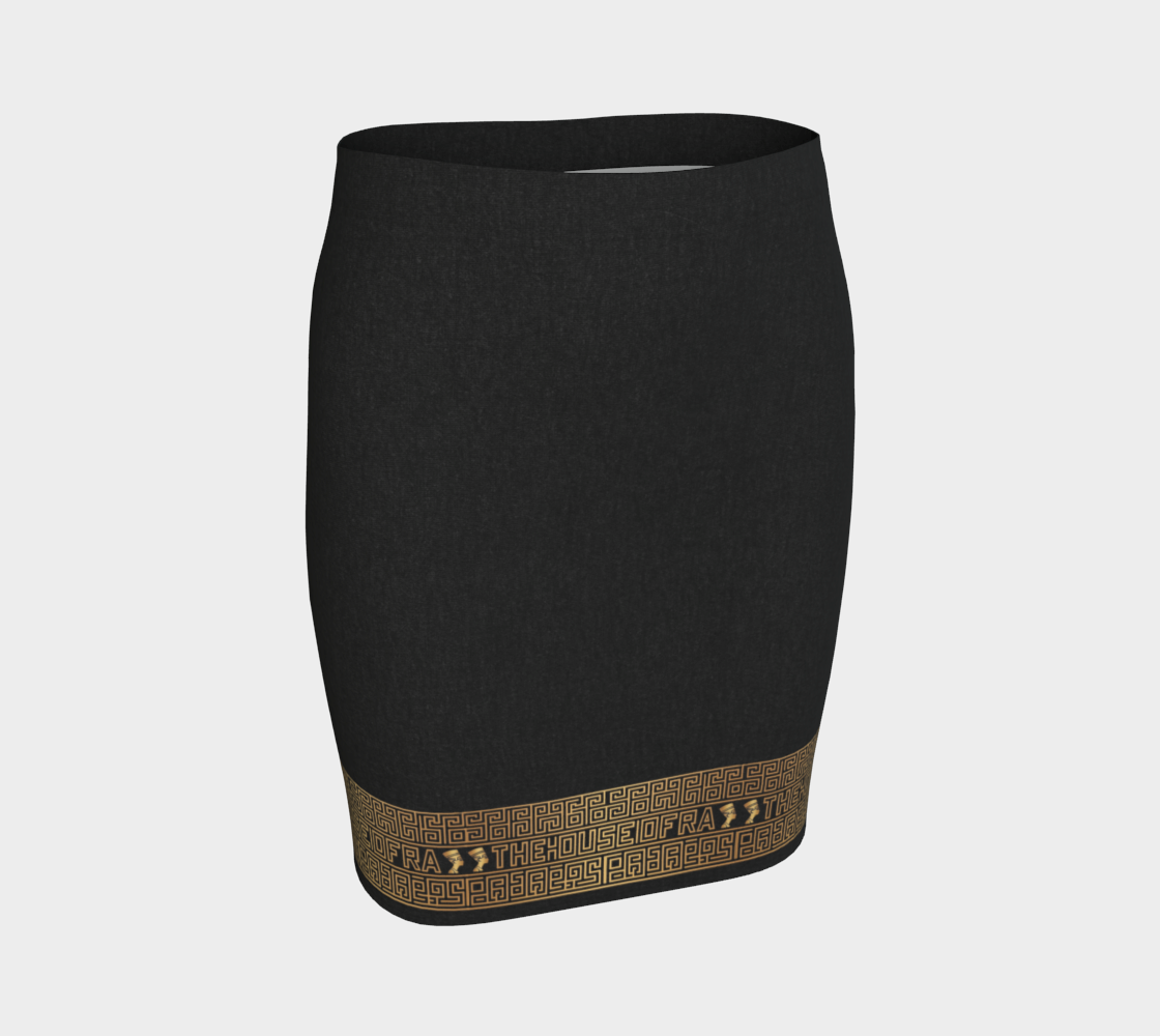 The Empress Nefertiti Gilded Hem Bodycon Skirt