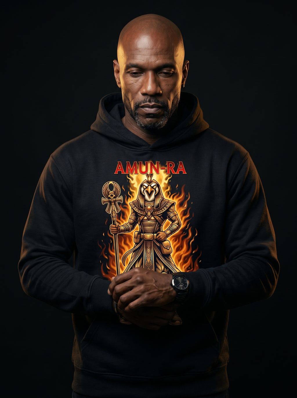 Amun-Ra Solar Fire Heavyweight Boxy Hoodie
