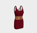 The Empress Crimson Fitted Bodycon Dress