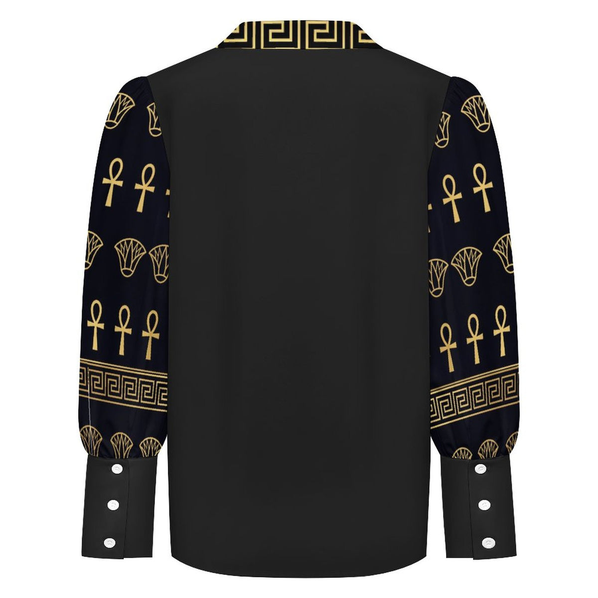 The Empress Gold Adorned Satin Blouse